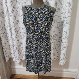 Elegant Paisley Print Dress
